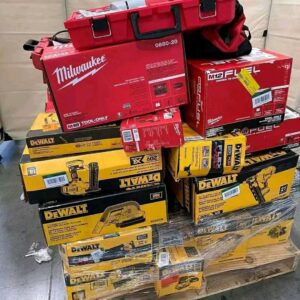 Bulk buy dewalt & milwaukee tools pallets